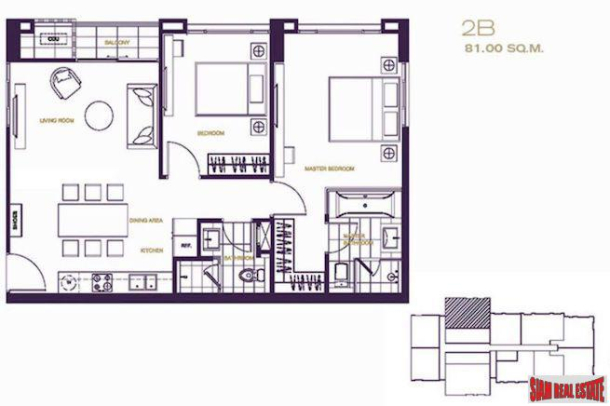 2 Bed, 2 Bath, ApartmentFor Sale, Phrom Phong, Bangkok