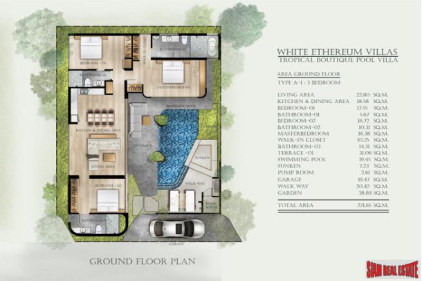 3 Bed, 3 Bath, HouseFor Sale, Cherng Talay, Phuket