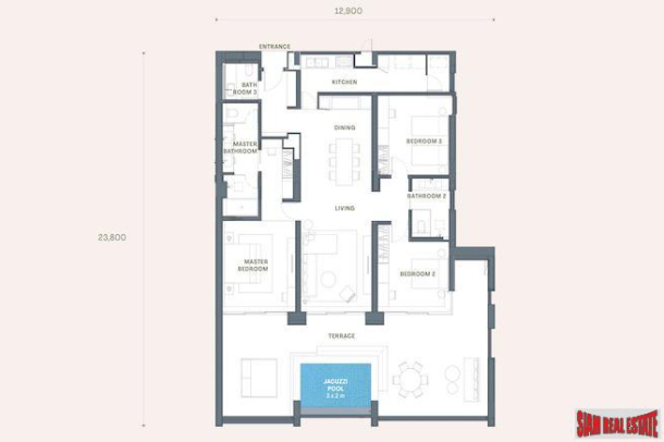 3 Bed, 3 Bath, ApartmentFor Sale, Layan, Phuket