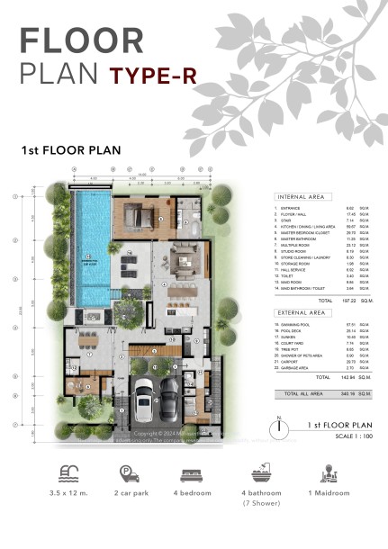 4 Bed, 5 Bath, HouseFor Sale, Cherng Talay, Phuket
