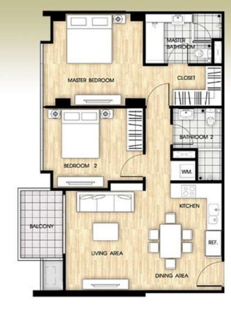 2 Bed, 2 Bath, ApartmentFor Sale, Nana, Bangkok