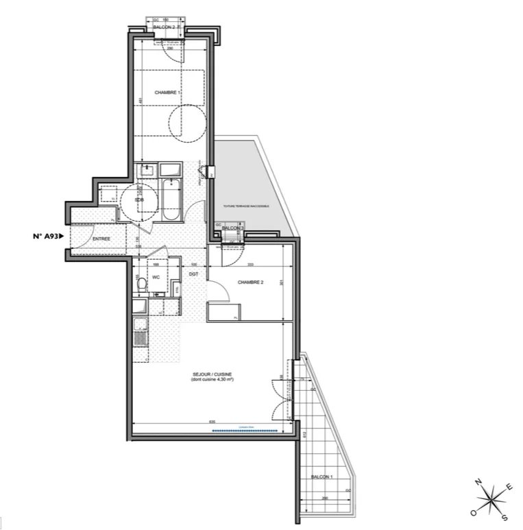 2 Bed, 1 Bath, ApartmentFor Sale, Nice, Alpes-Maritimes