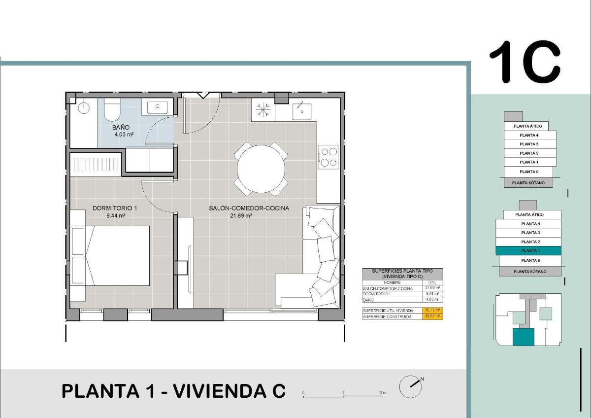 1 Bed, 1 Bath, ApartmentFor Sale, Torrevieja, Alicante