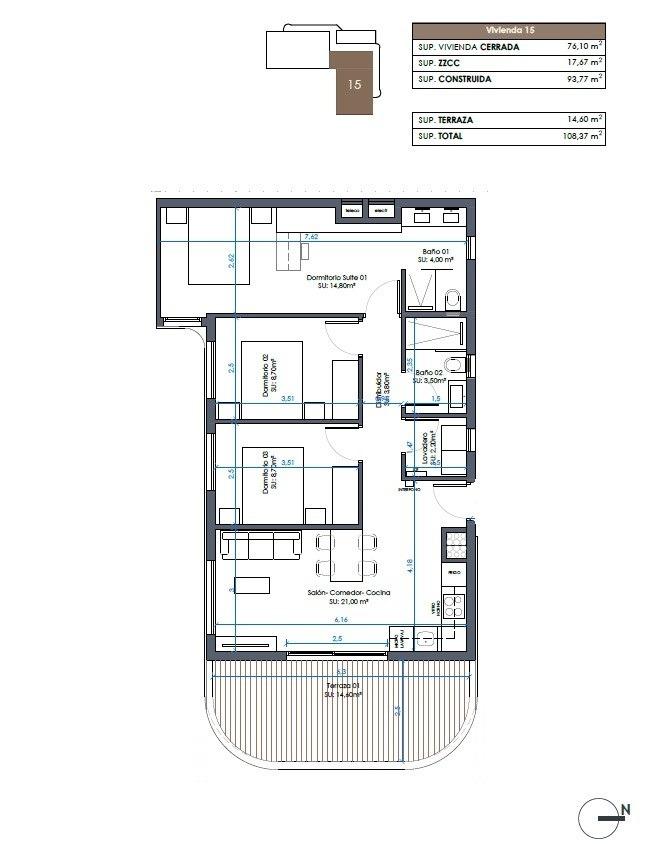3 Bed, 2 Bath, ApartmentFor Sale, Guardamar Del Segura, Alicante