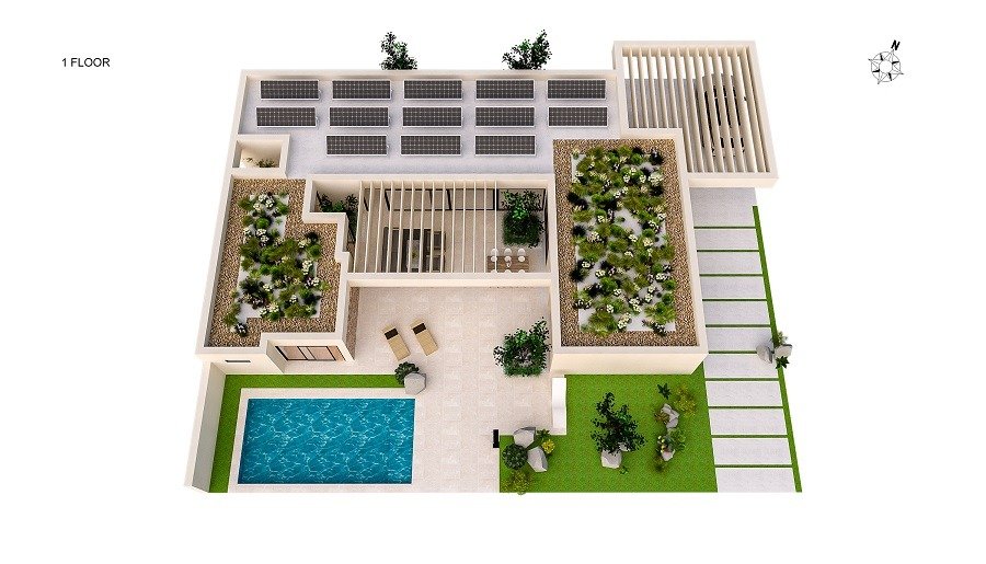 4 Bed, 3 Bath, HouseFor Sale, Altaona Golf and Country Village, Murcia