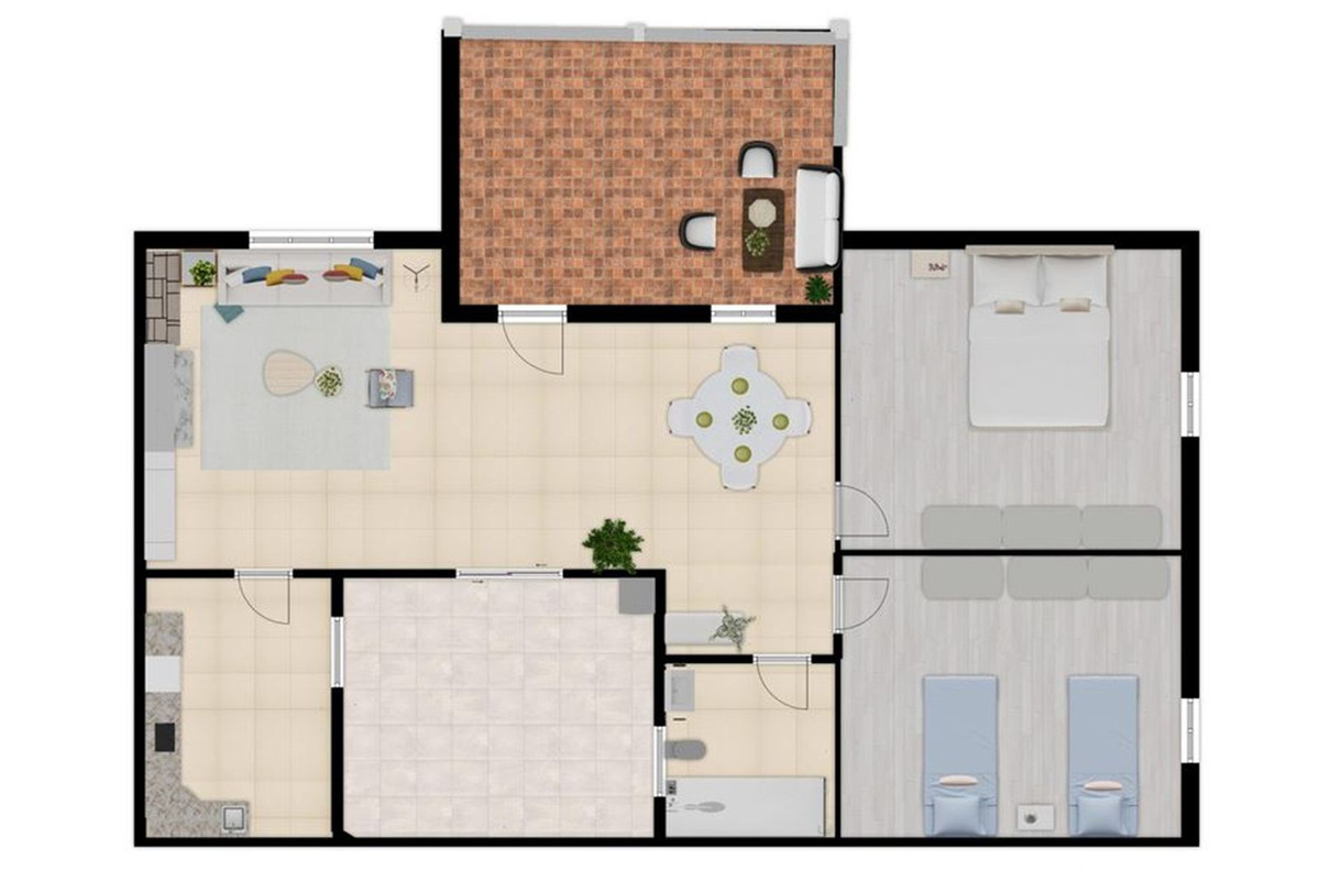 2 Bed, 1 Bath, ApartmentFor Sale, Benavista, Malaga