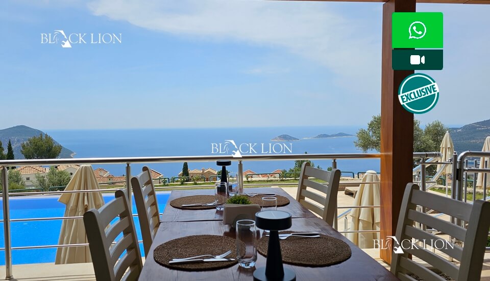 3 Bed, 3 Bath, HouseFor Sale, Lavanta, Kalkan, Antalya