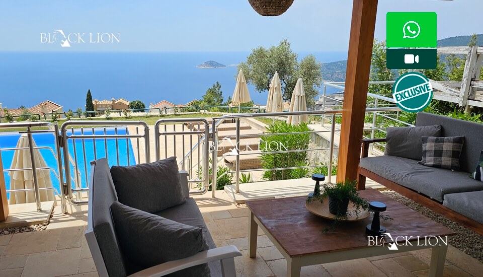 3 Bed, 3 Bath, HouseFor Sale, Lavanta, Kalkan, Antalya