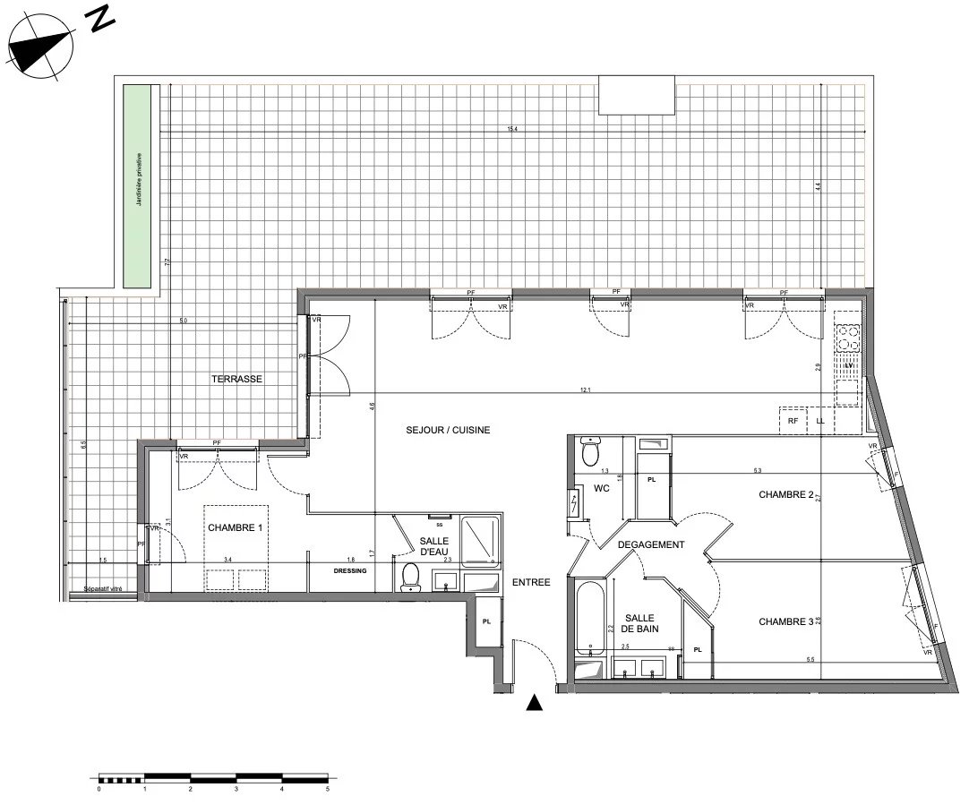 3 Bed, 2 Bath, ApartmentFor Sale, Vallauris, Alpes-Maritimes
