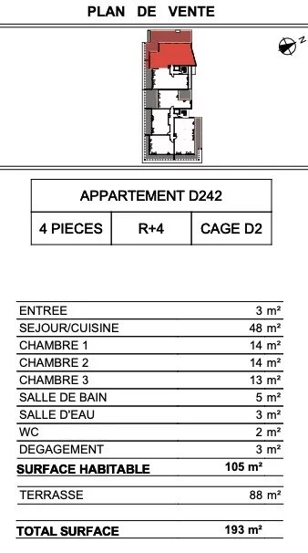 3 Bed, 2 Bath, ApartmentFor Sale, Vallauris, Alpes-Maritimes