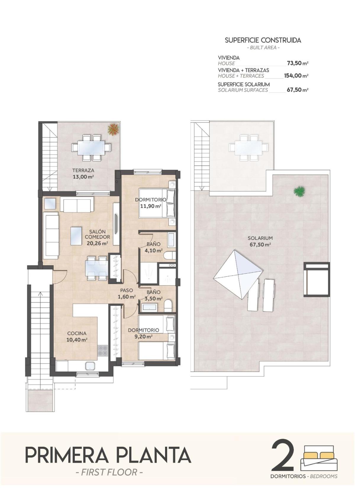 2 Bed, 2 Bath, HouseFor Sale, San Miguel de Salinas, Alicante