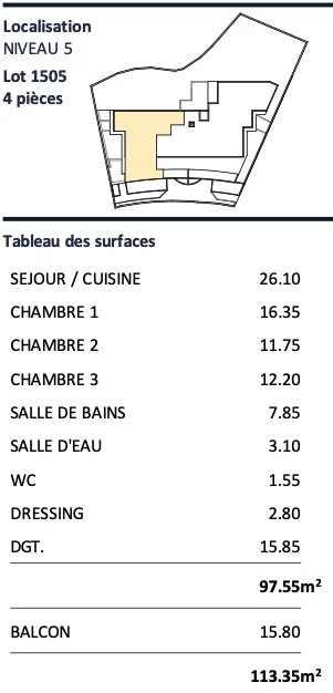 3 Bed, 2 Bath, ApartmentFor Sale, Beausoleil, Alpes-Maritimes