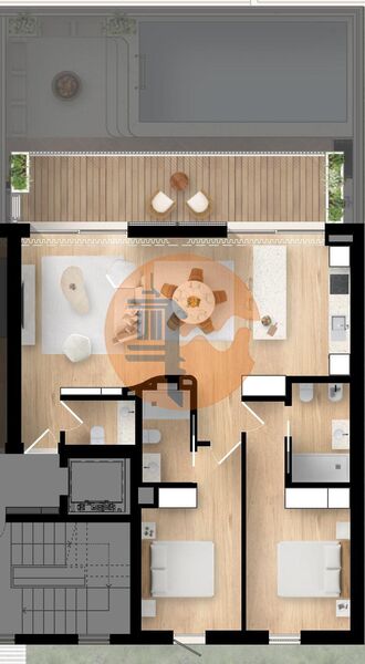 2 Bed, 3 Bath, ApartmentFor Sale, Olhão, Faro