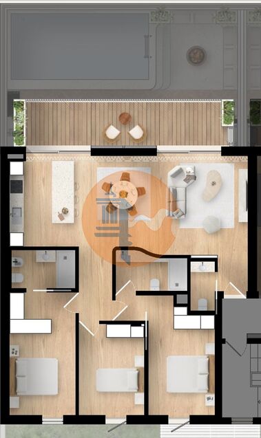 3 Bed, 3 Bath, ApartmentFor Sale, Olhão, Faro