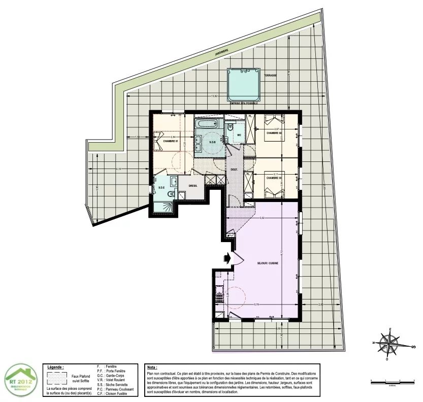 3 Bed, 2 Bath, ApartmentFor Sale, Le Cannet, Alpes-Maritimes