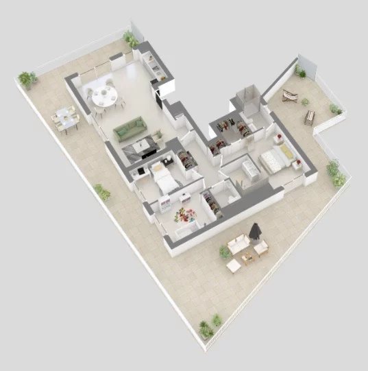 3 Bed, 2 Bath, ApartmentFor Sale, Le Cannet, Alpes-Maritimes