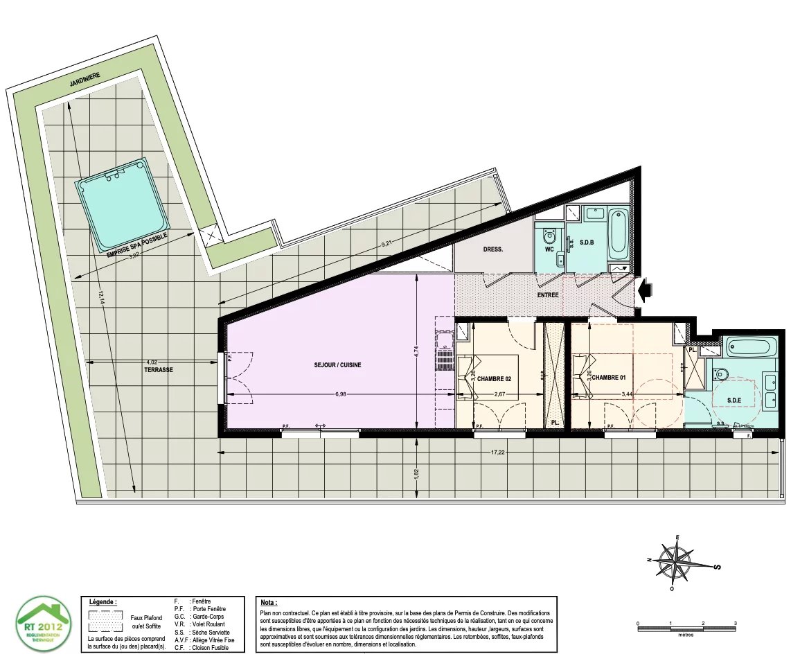 2 Bed, 2 Bath, ApartmentFor Sale, Le Cannet, Alpes-Maritimes