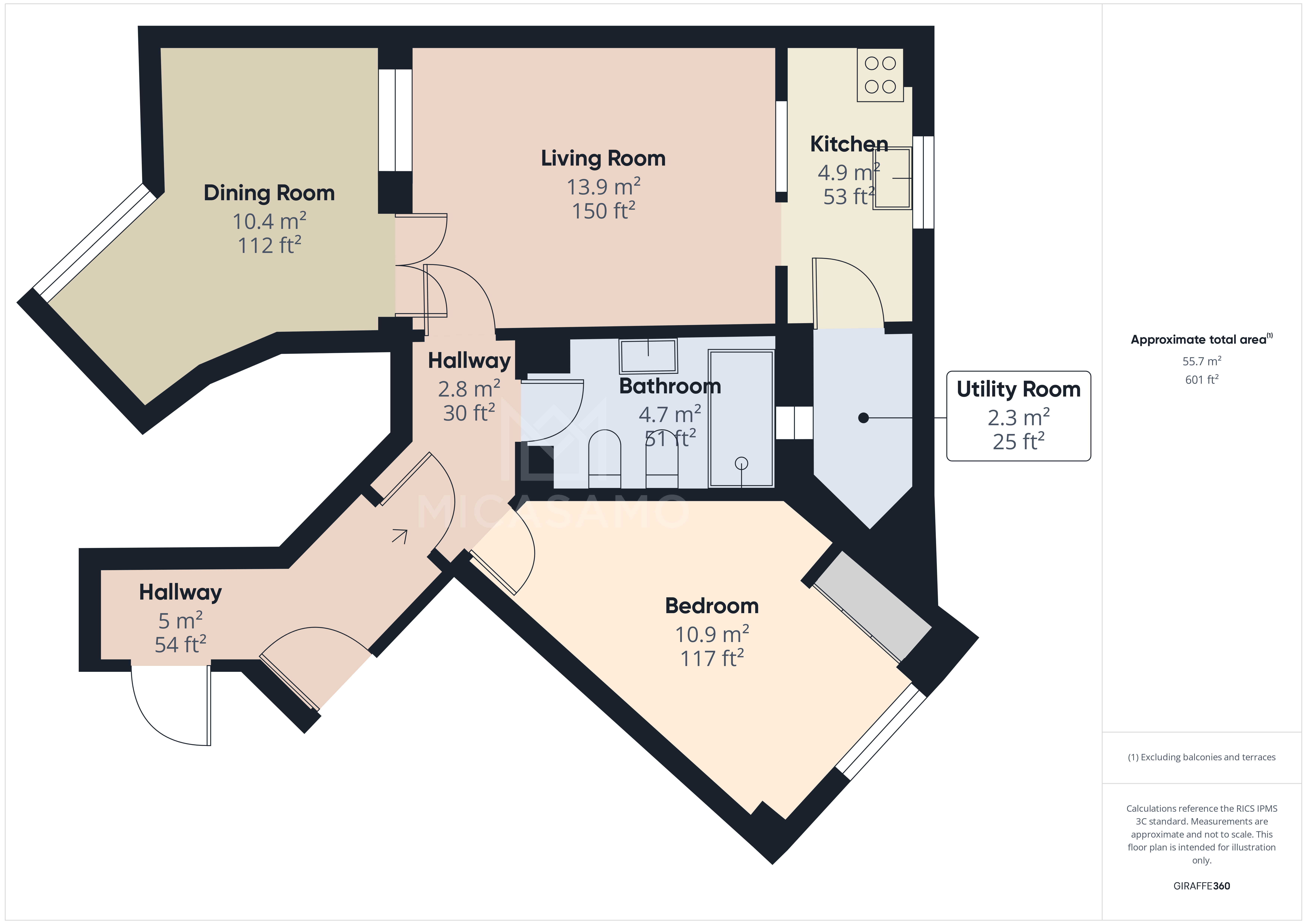 1 Bed, 1 Bath, ApartmentFor Sale, Playa Flamenca, Murcia