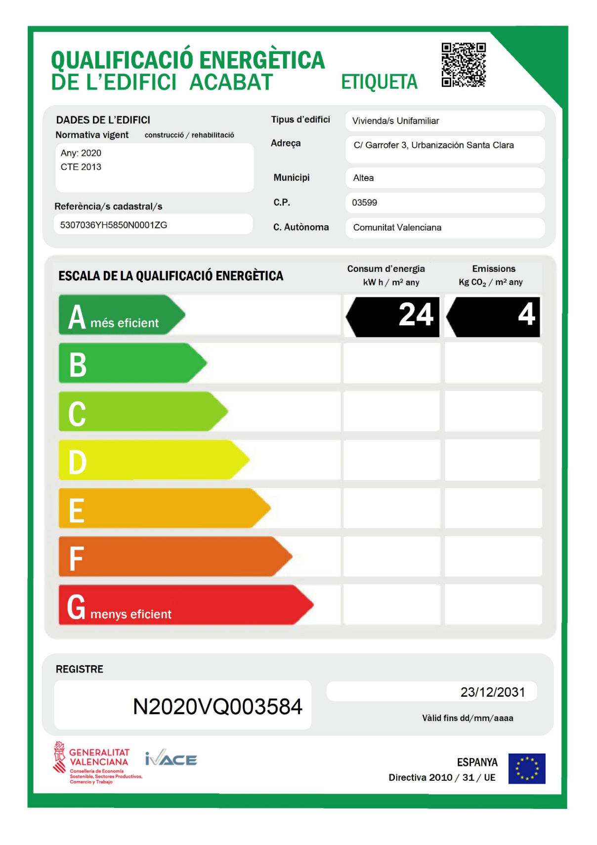 4 Bed, 3 Bath, HouseFor Sale, Altea, Alicante