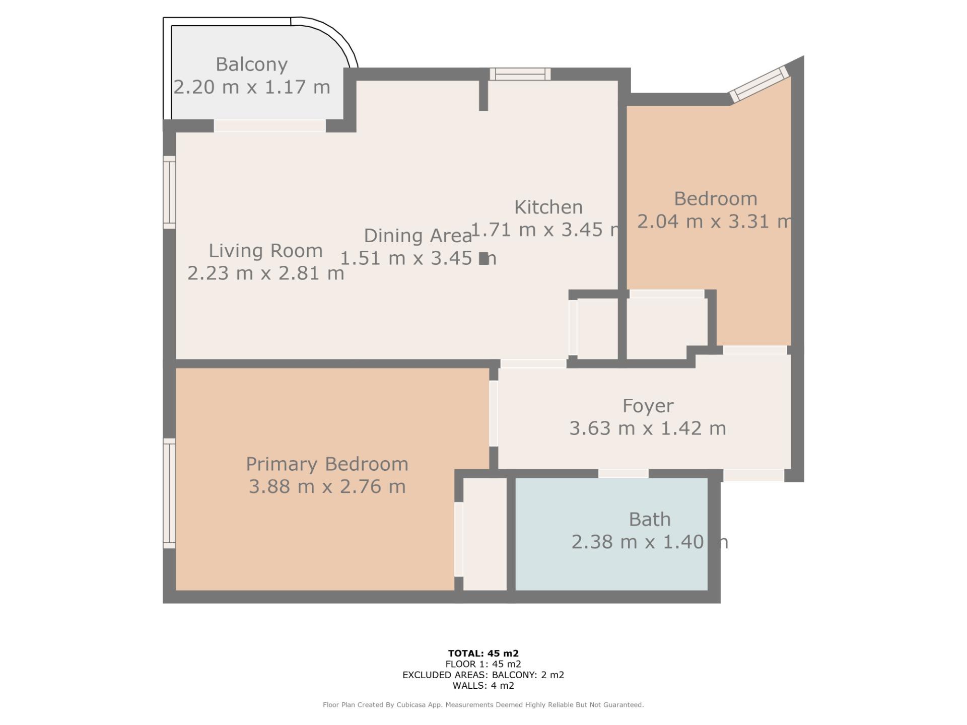 2 Bed, 1 Bath, ApartmentFor Sale, Torrevieja, Alicante