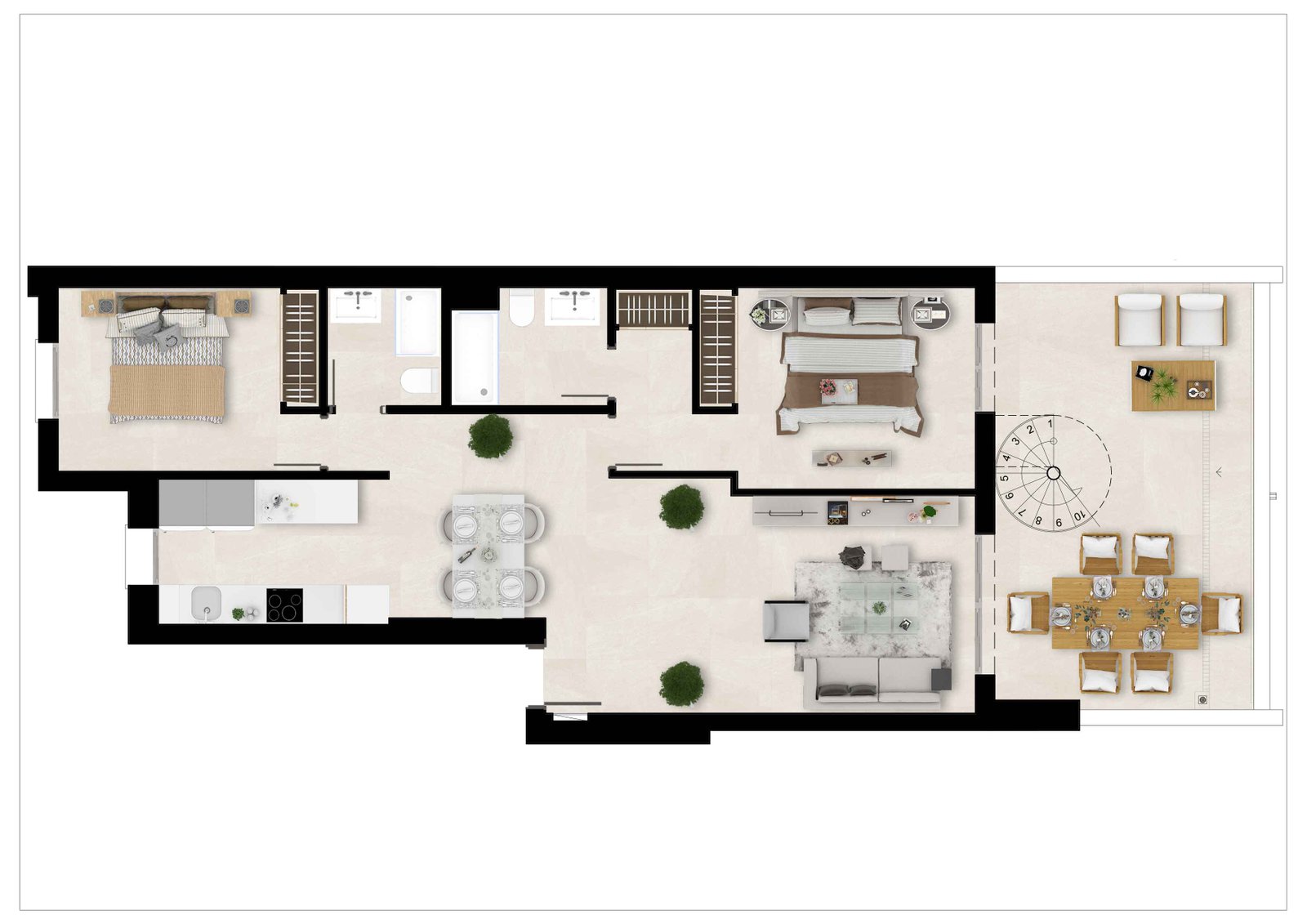 2 Bed, 2 Bath, ApartmentFor Sale, Estepona, Malaga