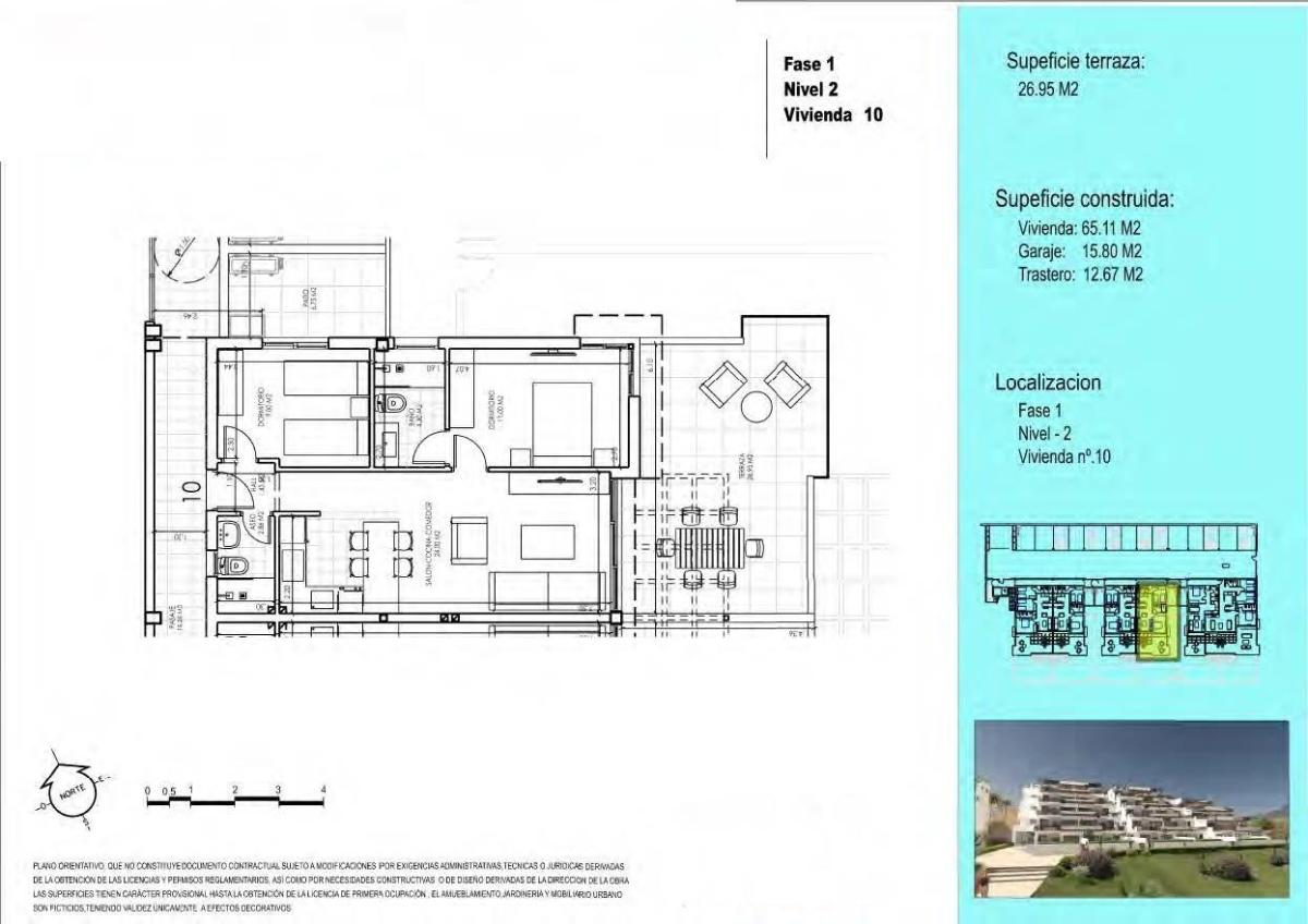 2 Bed, 2 Bath, ApartmentFor Sale, Vera, Costa Almeria