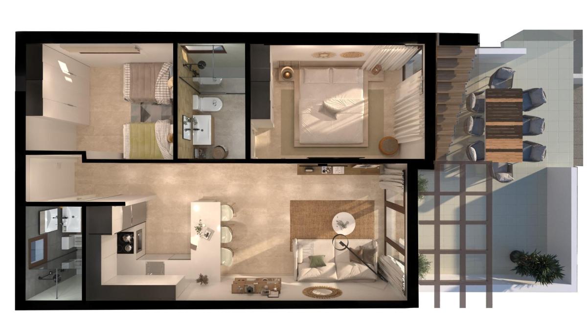 2 Bed, 2 Bath, ApartmentFor Sale, Vera, Costa Almeria