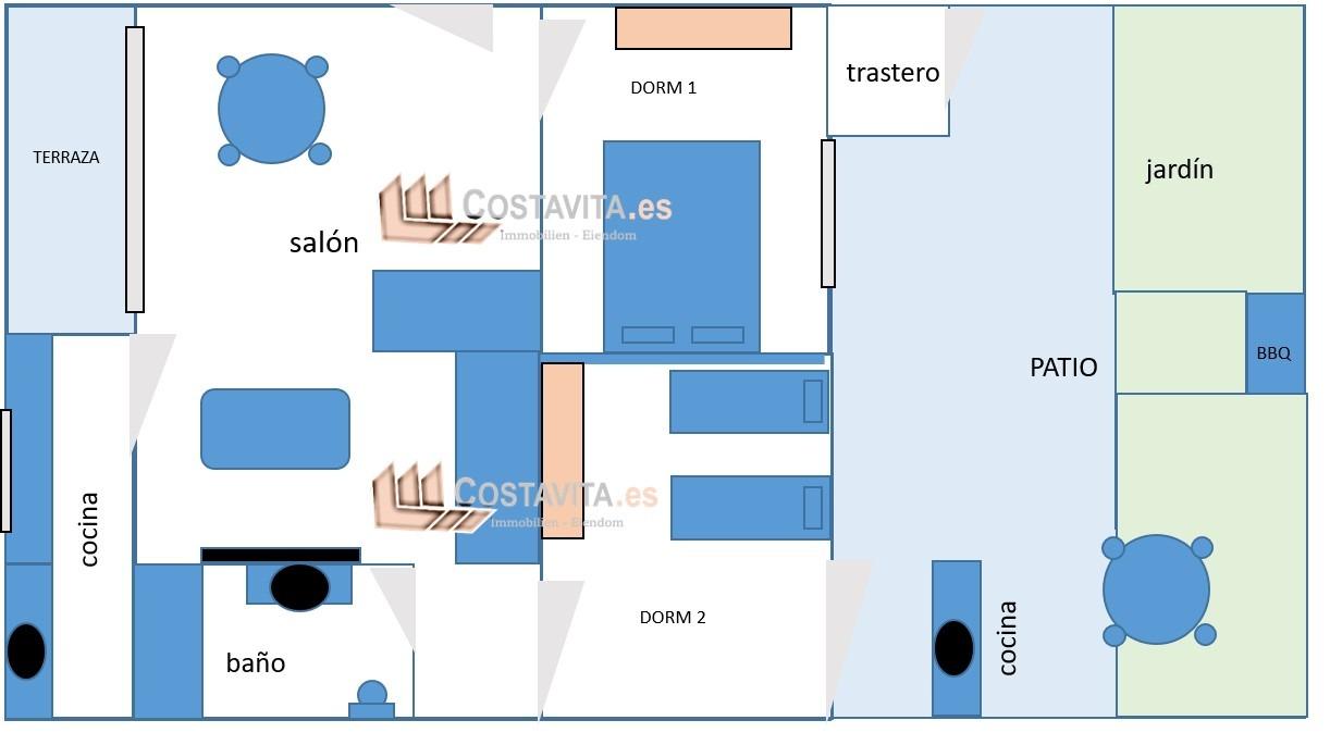 2 Bed, 1 Bath, ApartmentFor Sale, Torrevieja, Alicante