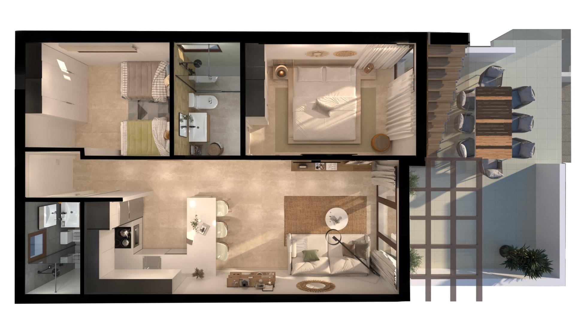 2 Bed, 2 Bath, ApartmentFor Sale, Vera, Almería