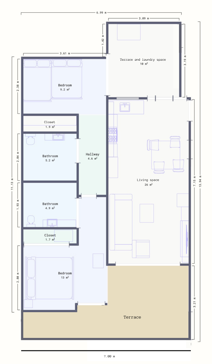 2 Bed, 2 Bath, ApartmentFor Sale, Orihuela Costa, Alicante