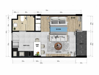 1 Bed, 1 Bath, ApartmentFor Sale, Phuket, Karon, SouthWest