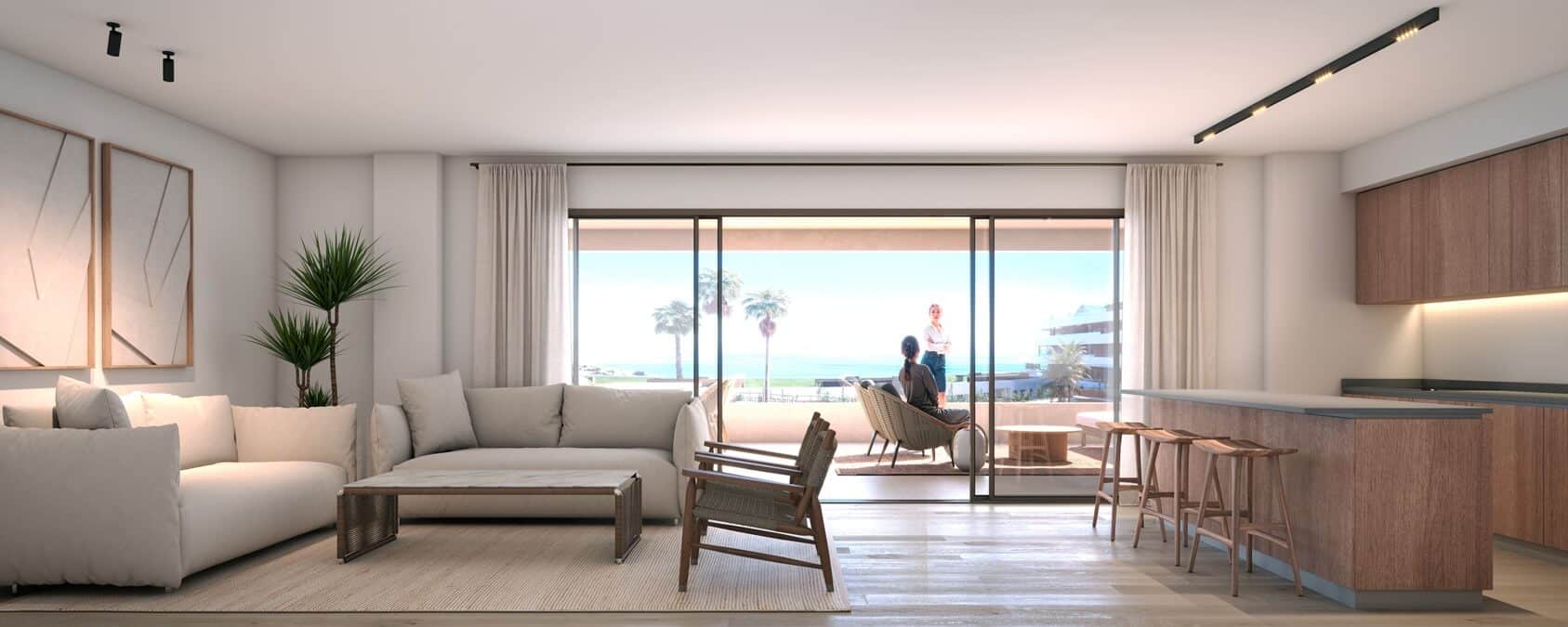 3 Bed, 2 Bath, ApartmentFor Sale, Manilva, Malaga