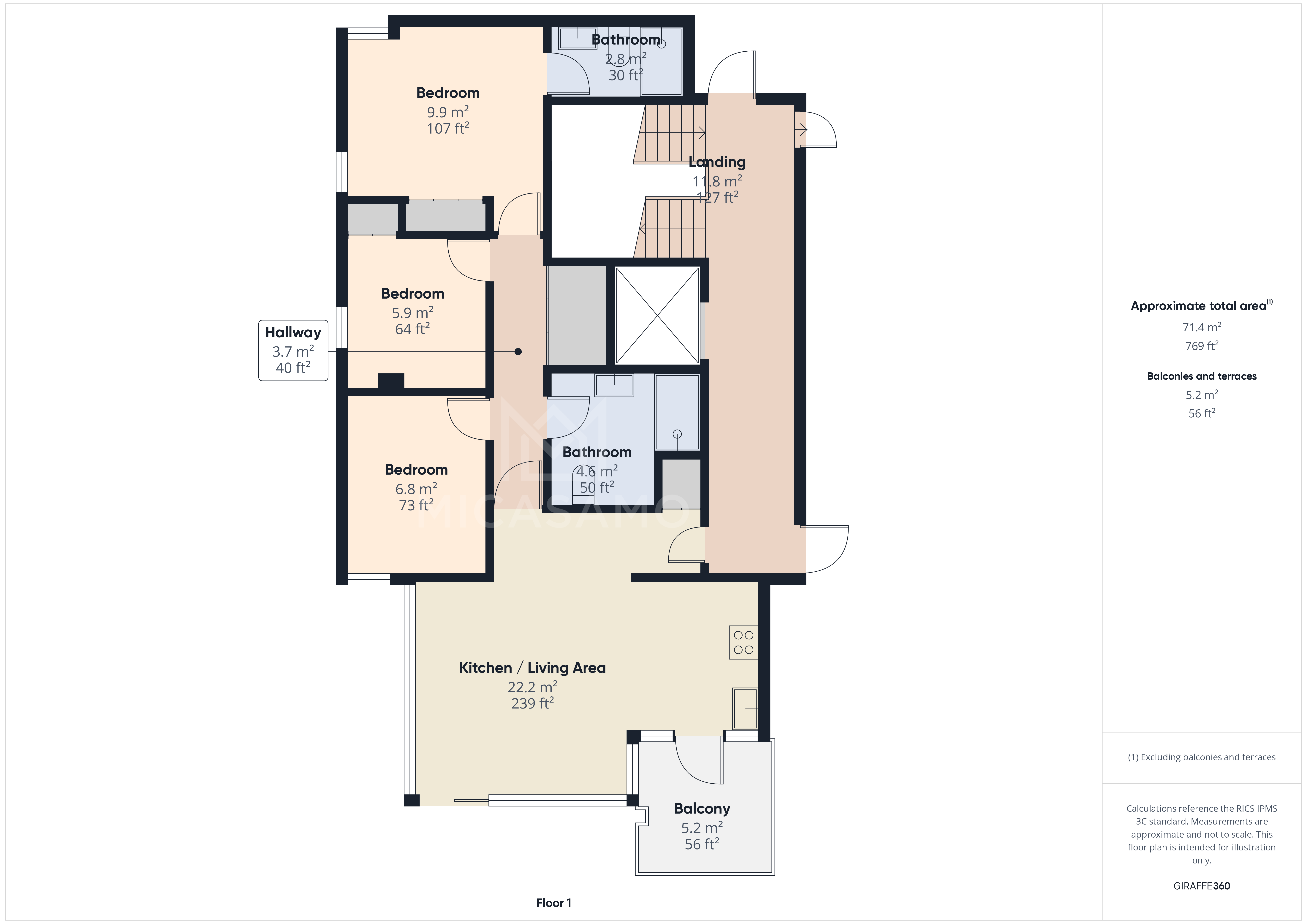 3 Bed, 2 Bath, ApartmentFor Sale, Los Nietos, Murcia