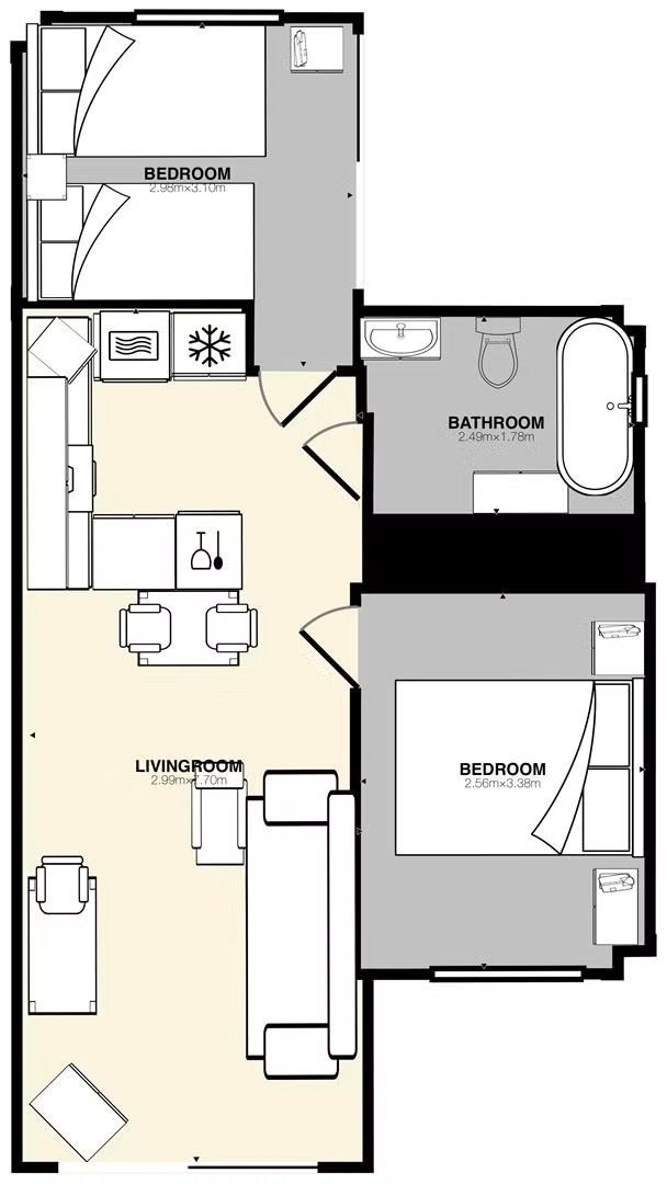 2 Bed, 1 Bath, ApartmentFor Sale, Terrazas De La Torre Golf Resort, Murcia