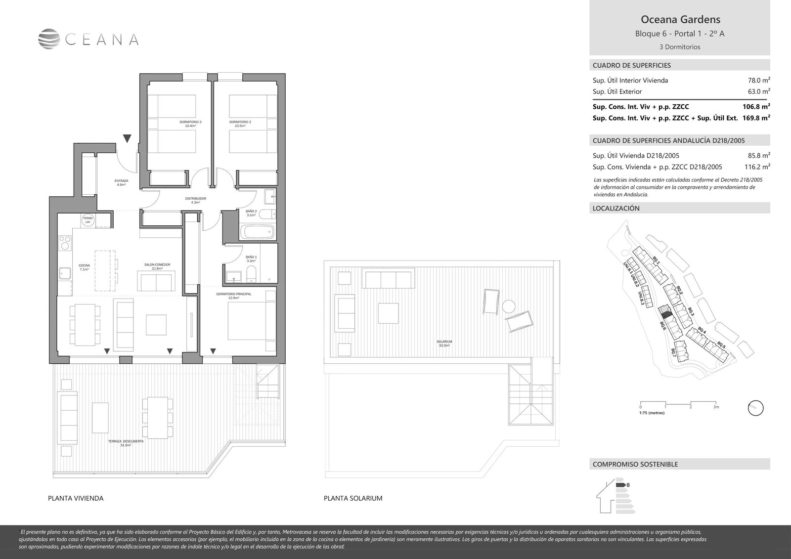 3 Bed, 2 Bath, ApartmentFor Sale, Estepona, Malaga