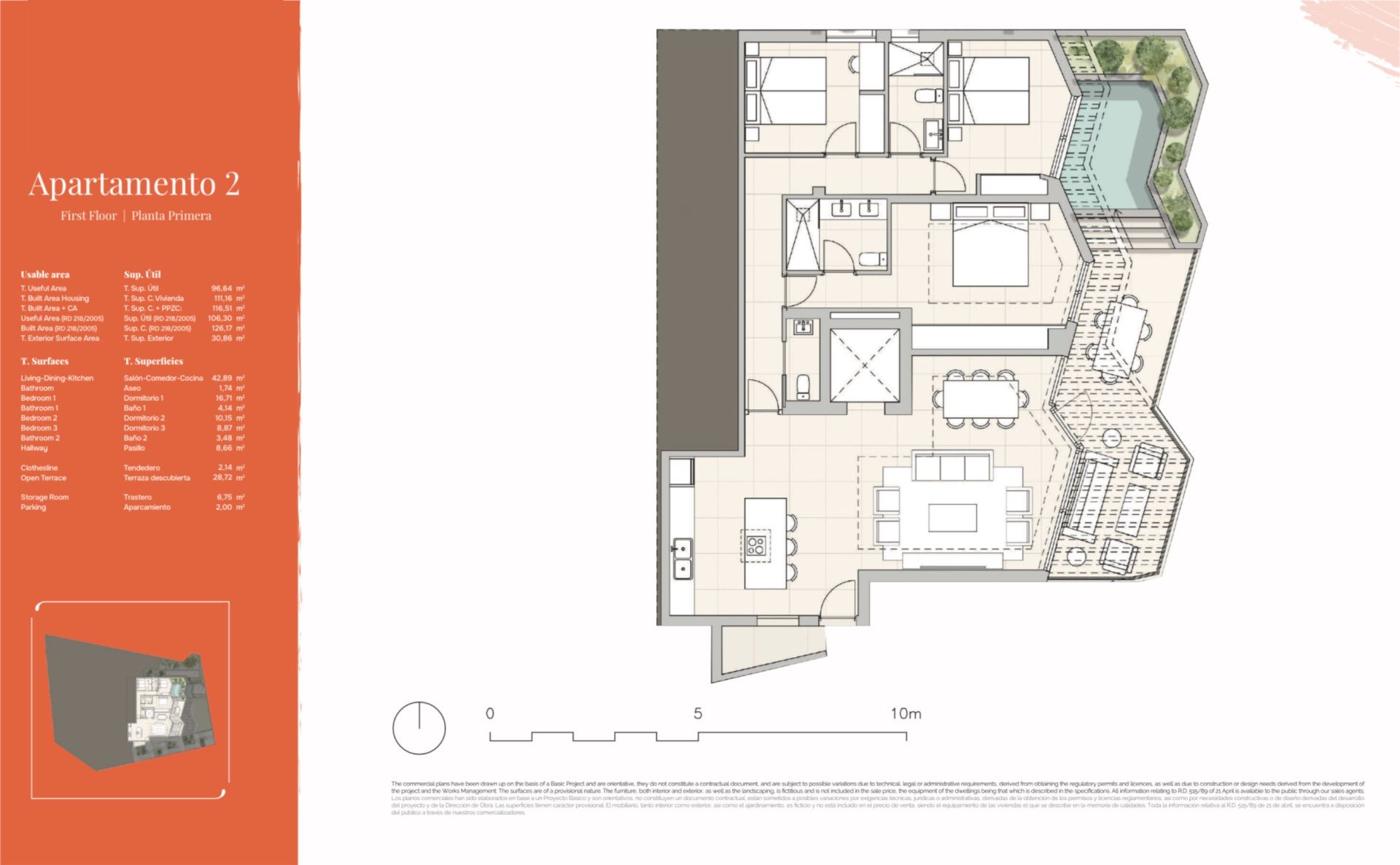 3 Bed, 3 Bath, ApartmentFor Sale, Malaga city, Malaga, 29000