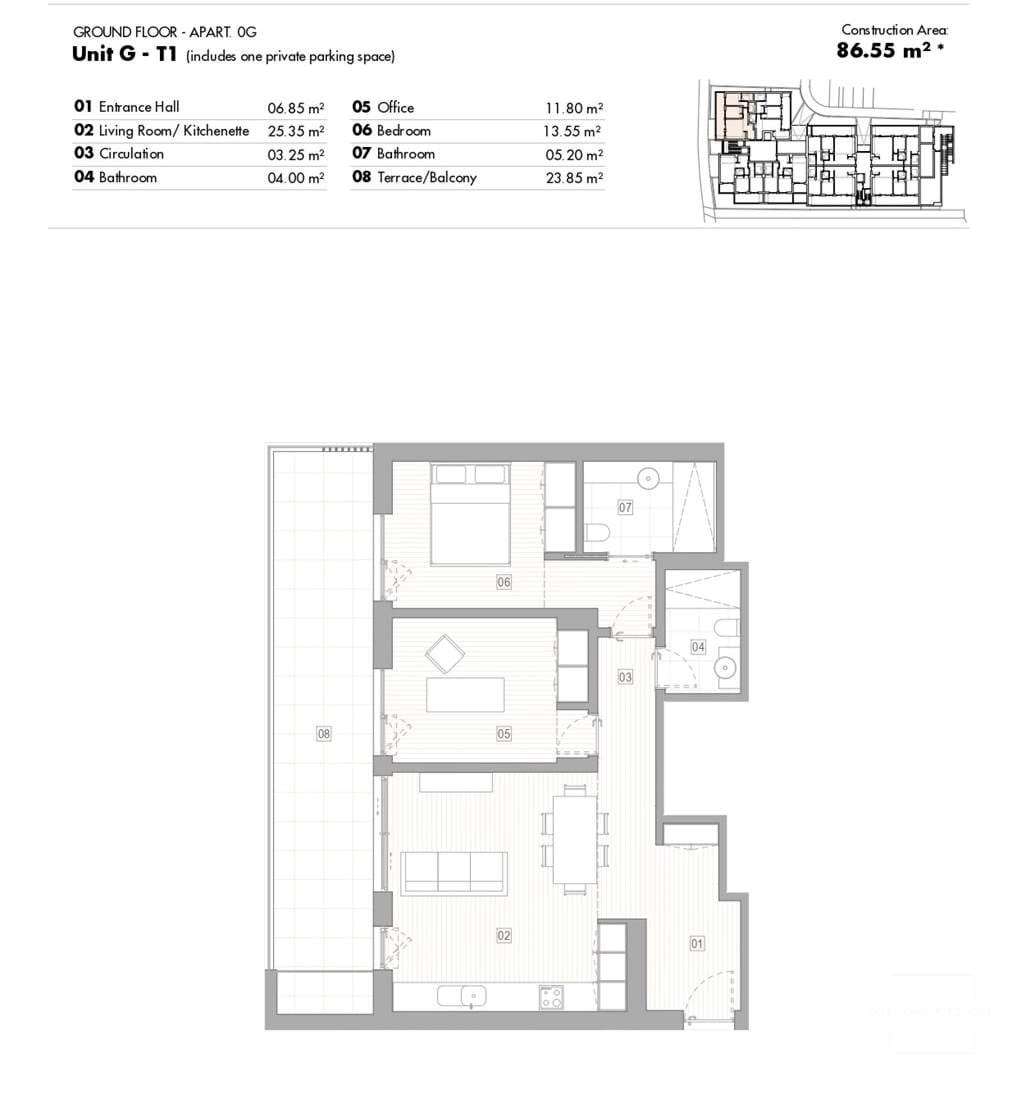 2 Bed, 2 Bath, ApartmentFor Sale, Lagos, Faro, 8600-513