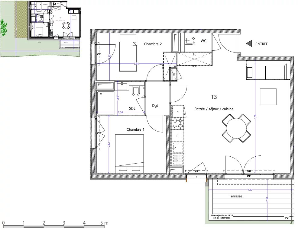 2 Bed, 1 Bath, ApartmentFor Sale, Antibes, Alpes-Maritimes