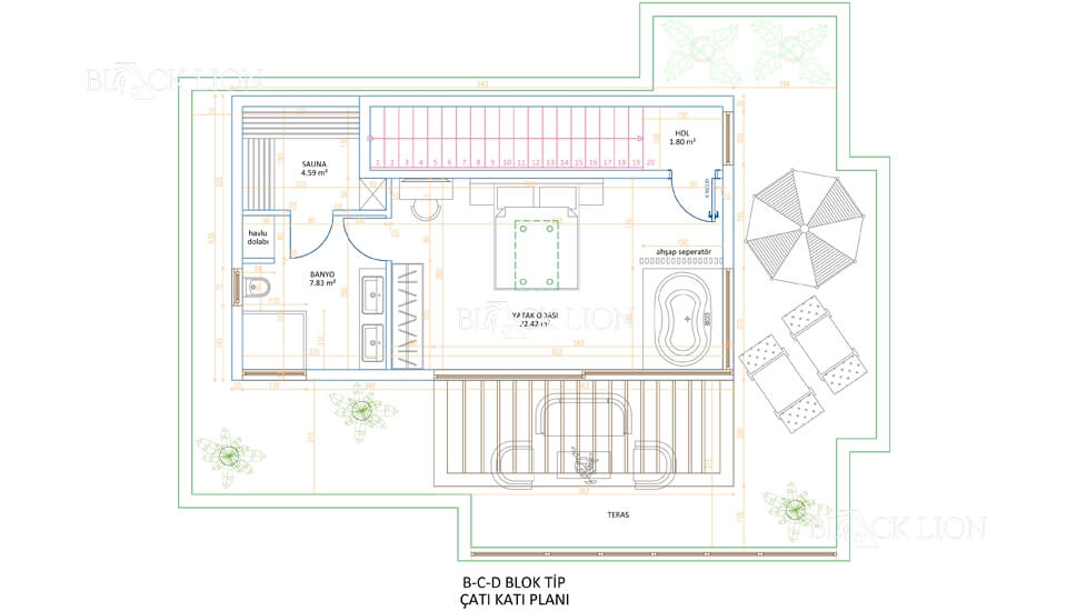 4 Bed, 4 Bath, HouseFor Sale, Incebel, Kalkan, Antalya