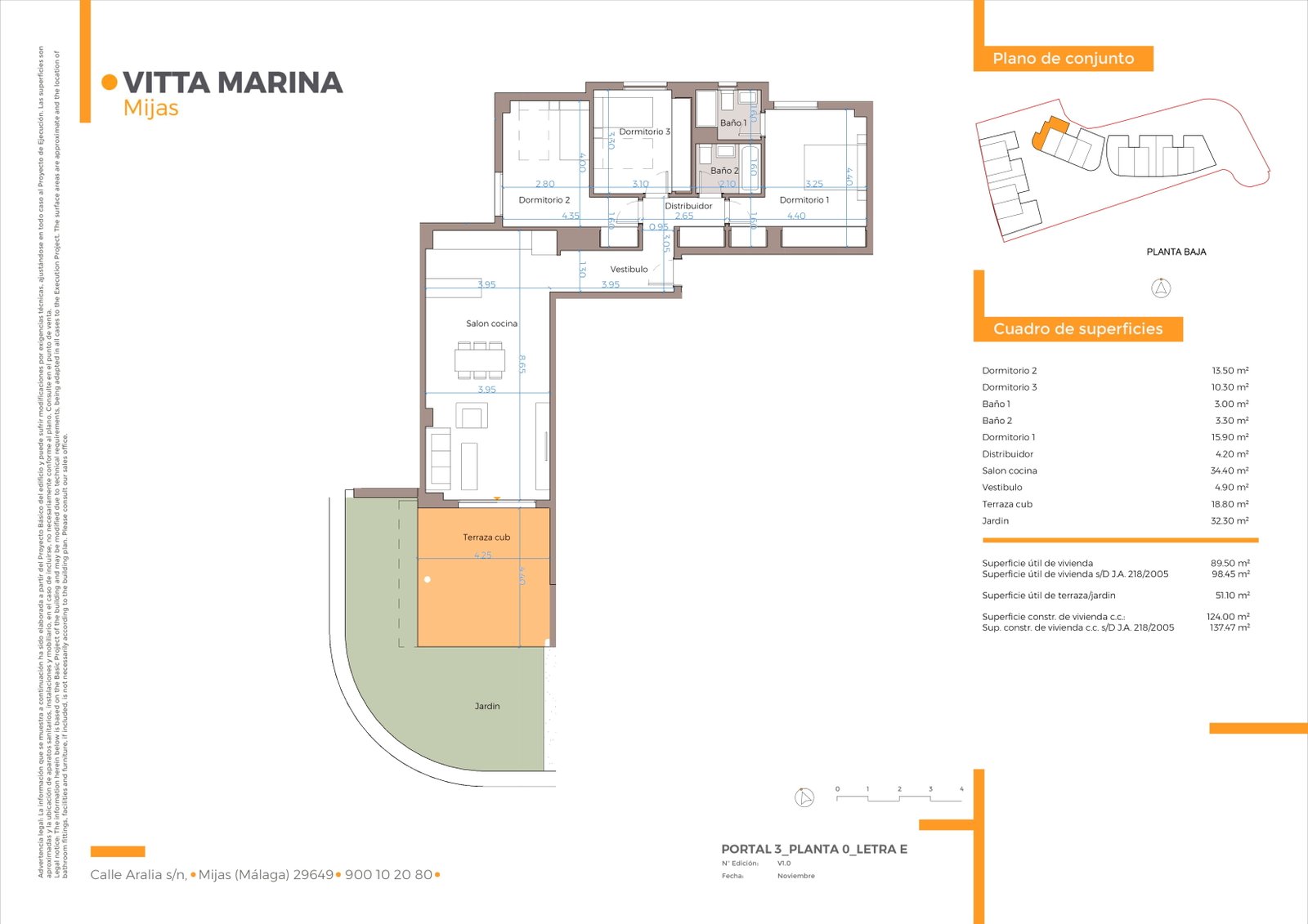 3 Bed, 2 Bath, ApartmentFor Sale, Mijas Costa, Malaga