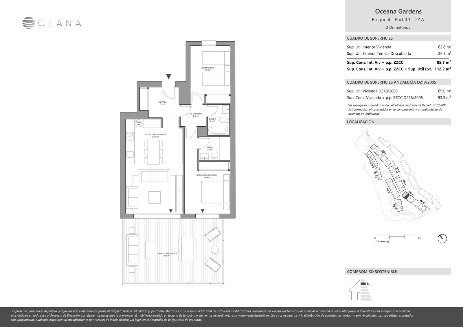 3 Bed, 2 Bath, ApartmentFor Sale, Estepona, Malaga