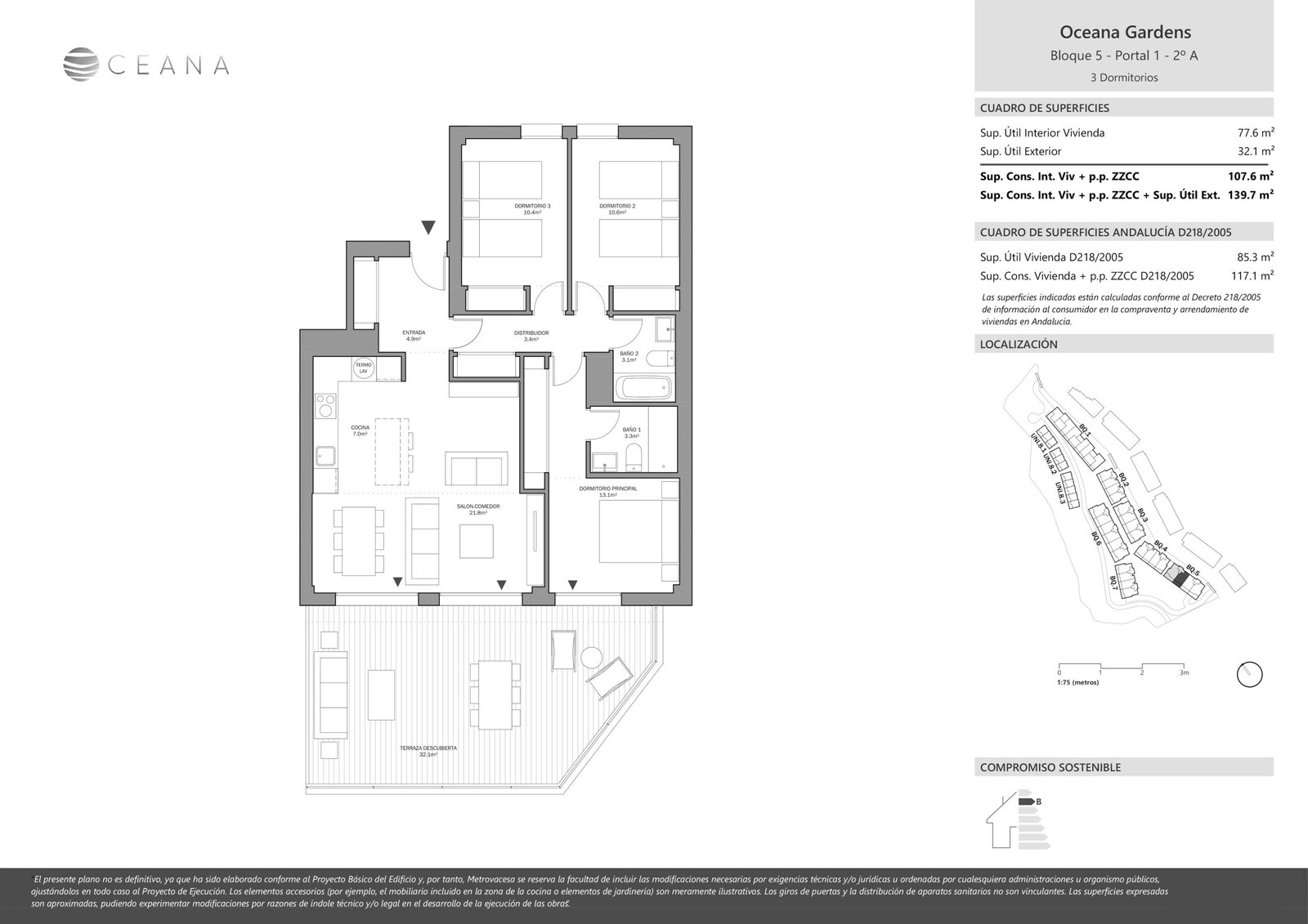 3 Bed, 2 Bath, ApartmentFor Sale, Estepona, Malaga