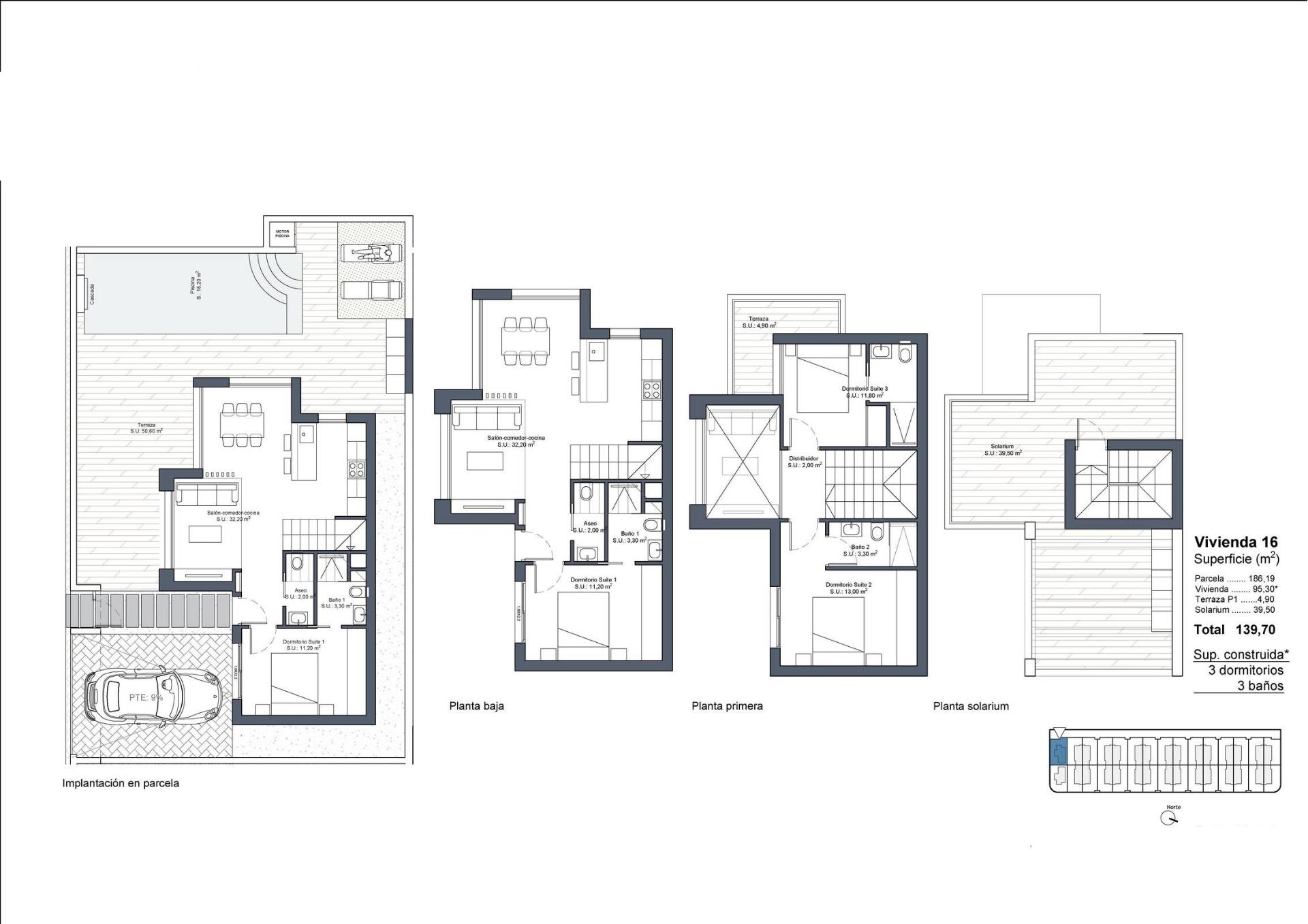 3 Bed, 3 Bath, HouseFor Sale, Rojales, Alicante