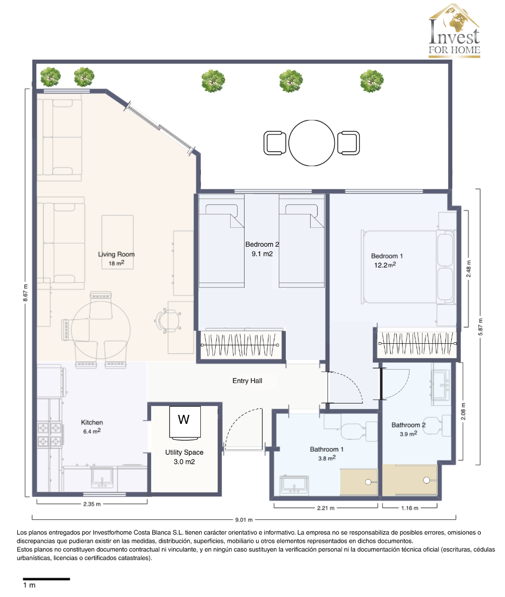 2 Bed, 2 Bath, ApartmentFor Sale, Torrevieja, Alicante