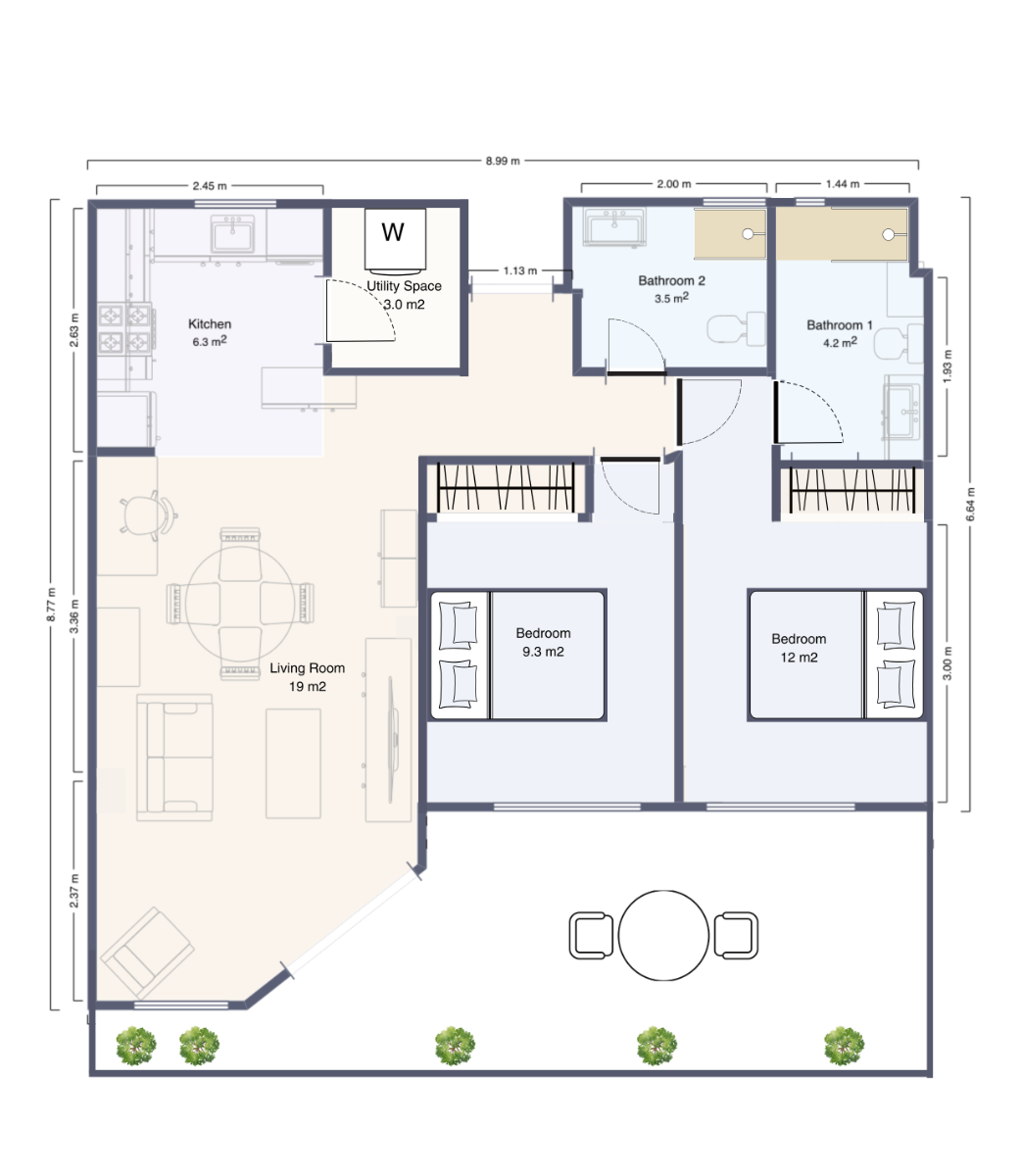 2 Bed, 2 Bath, ApartmentFor Sale, Torrevieja, Alicante