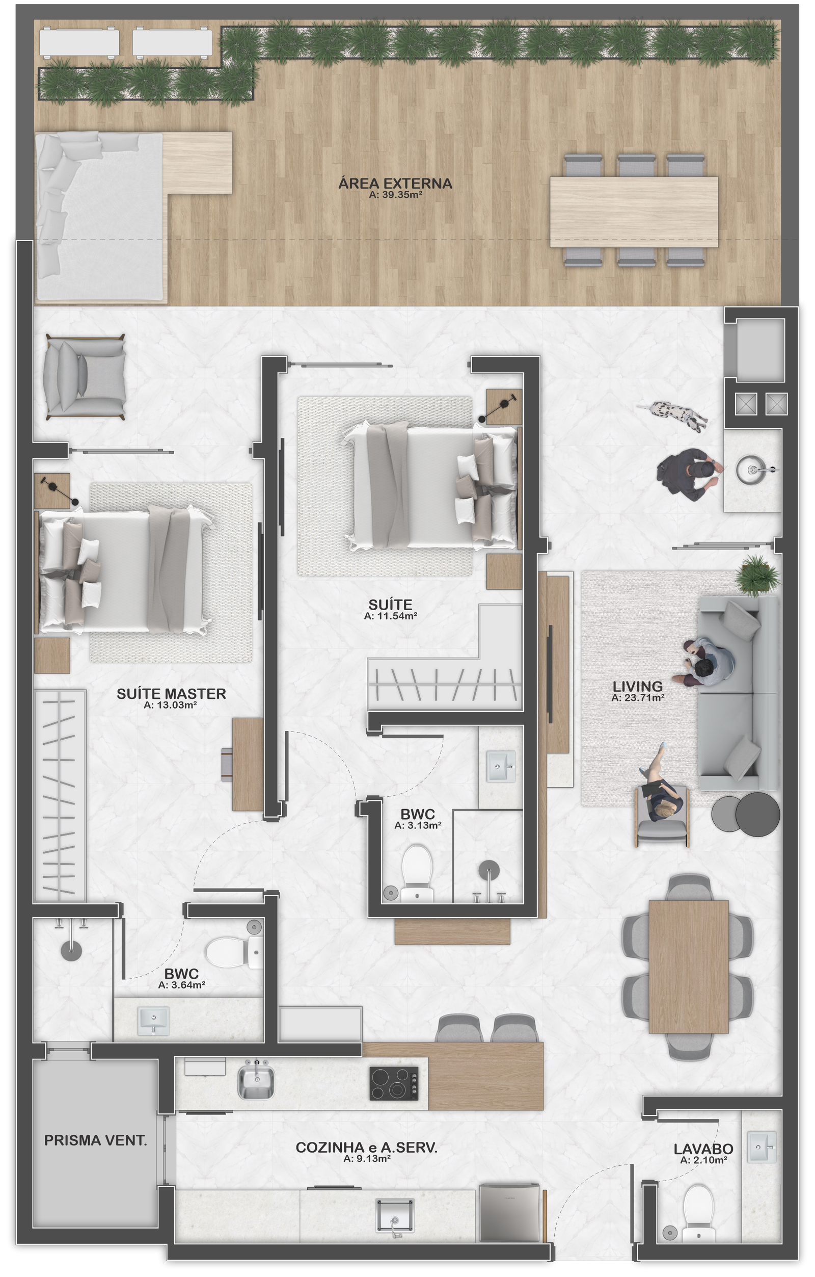 1 Bed, 1 Bath, ApartmentFor Sale, Santa Catarina, Santo Antonio de Lisboa, 88050-300