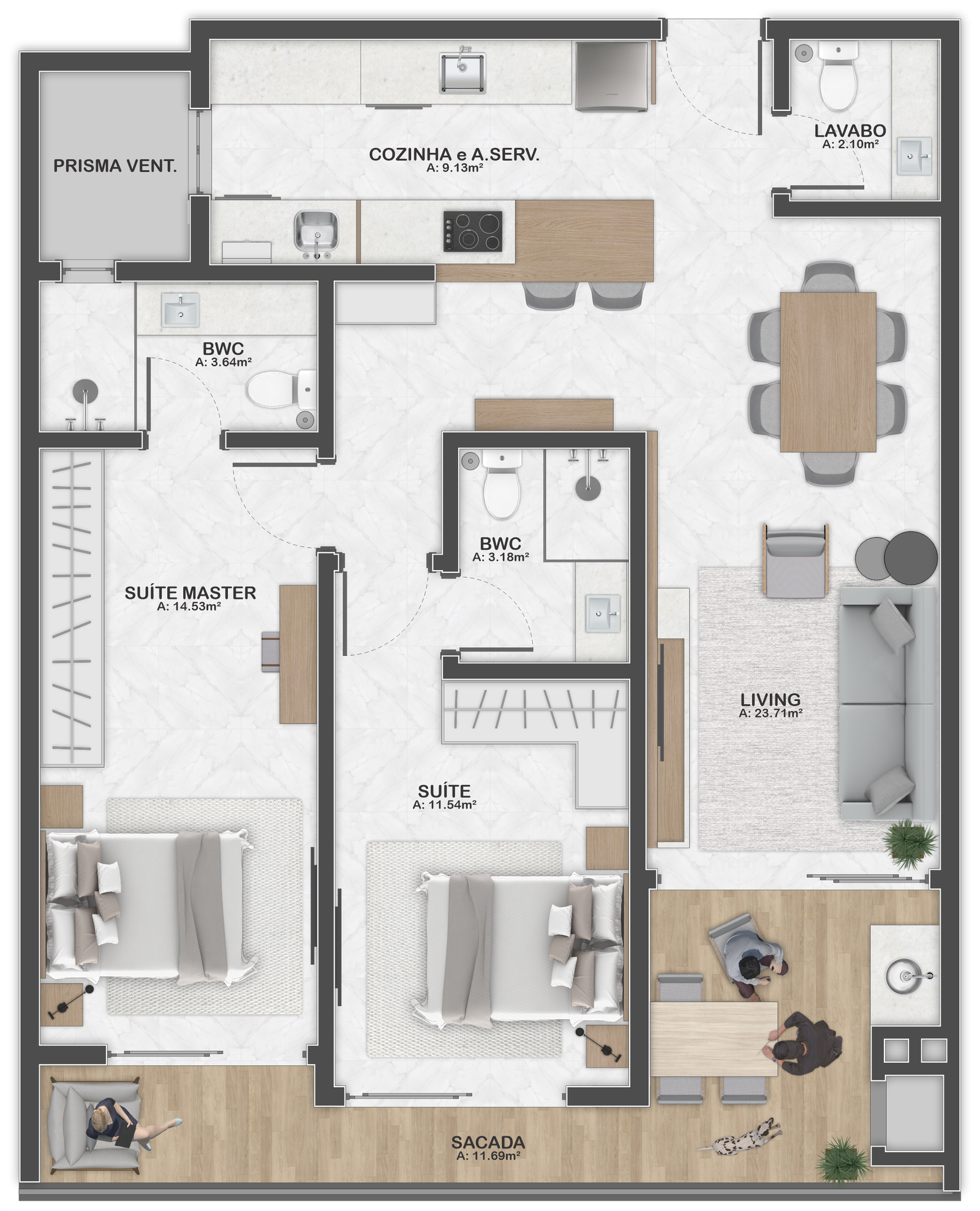 1 Bed, 1 Bath, ApartmentFor Sale, Santa Catarina, Santo Antonio de Lisboa, 88050-300