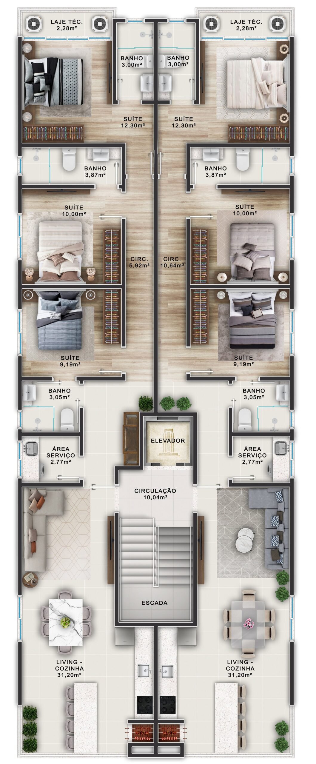 2 Bed, 2 Bath, ApartmentFor Sale, Canto Grande, Santa Catarina, 88215-000