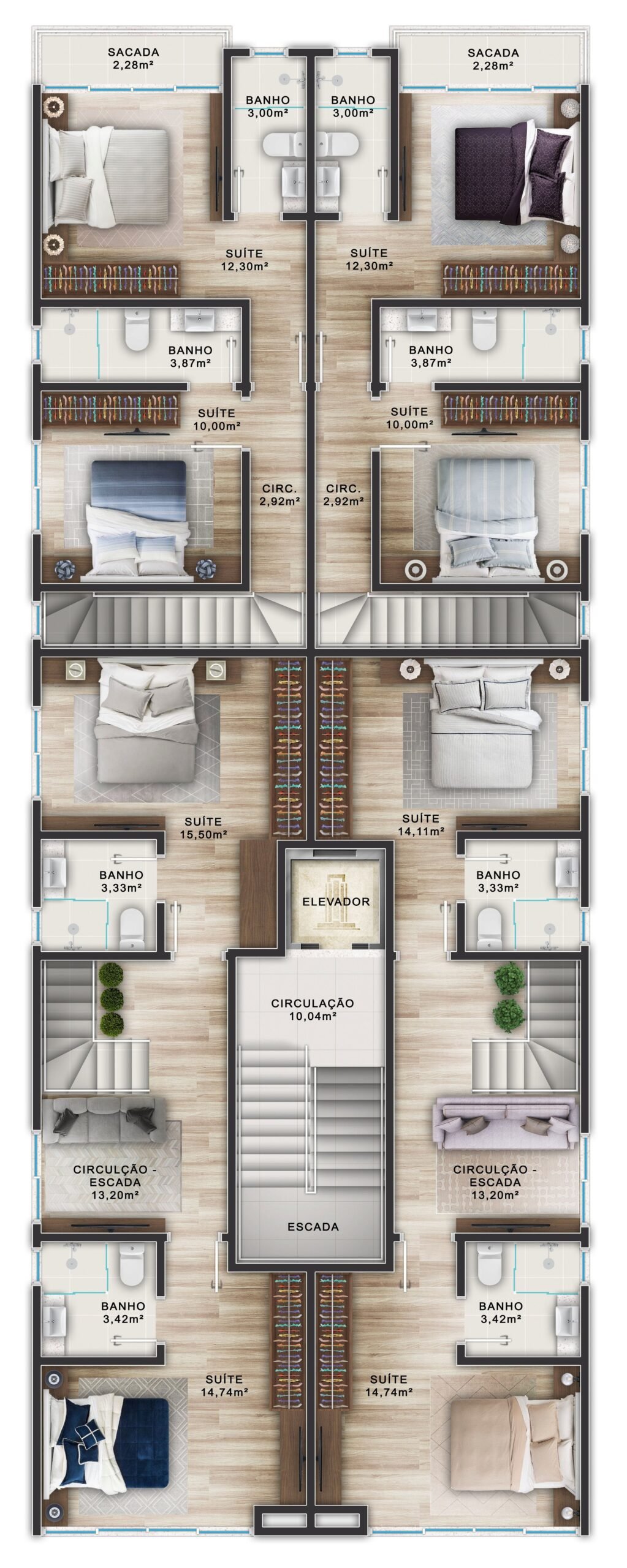 2 Bed, 2 Bath, ApartmentFor Sale, Canto Grande, Santa Catarina, 88215-000