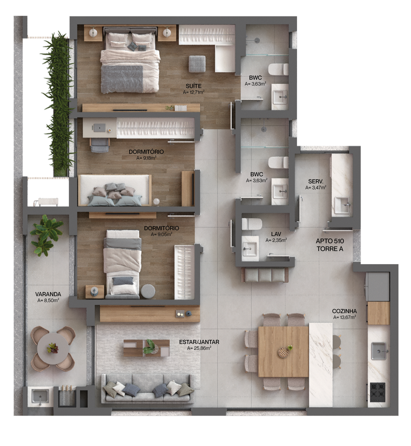 1 Bed, 1 Bath, ApartmentFor Sale, Florianópolis, Santa Catarina, 88050-005